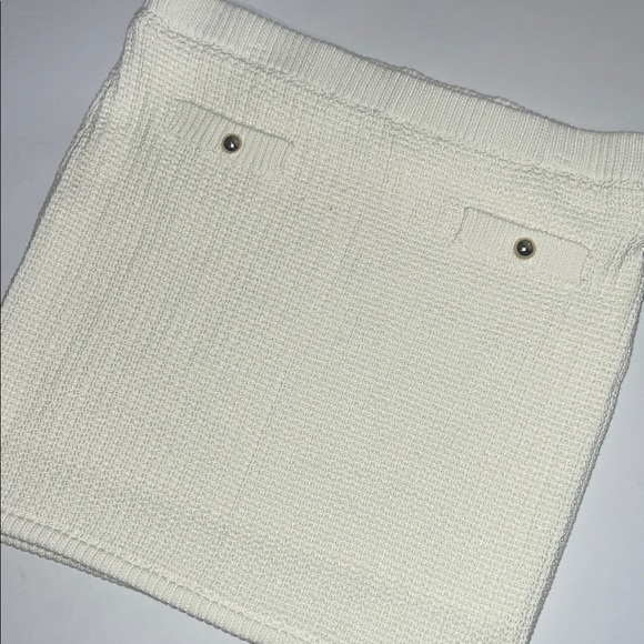 French Connection Dresses & Skirts - Women’s French Connection Cream Textured Knit Mini Skirt Large